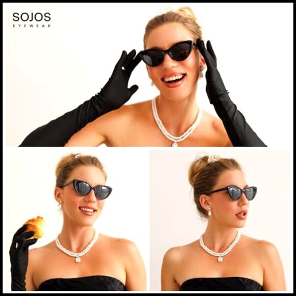 Cat Eye Sunglasses Polarized UV400 Retro Style Lightweight Acetate Frame main image 5